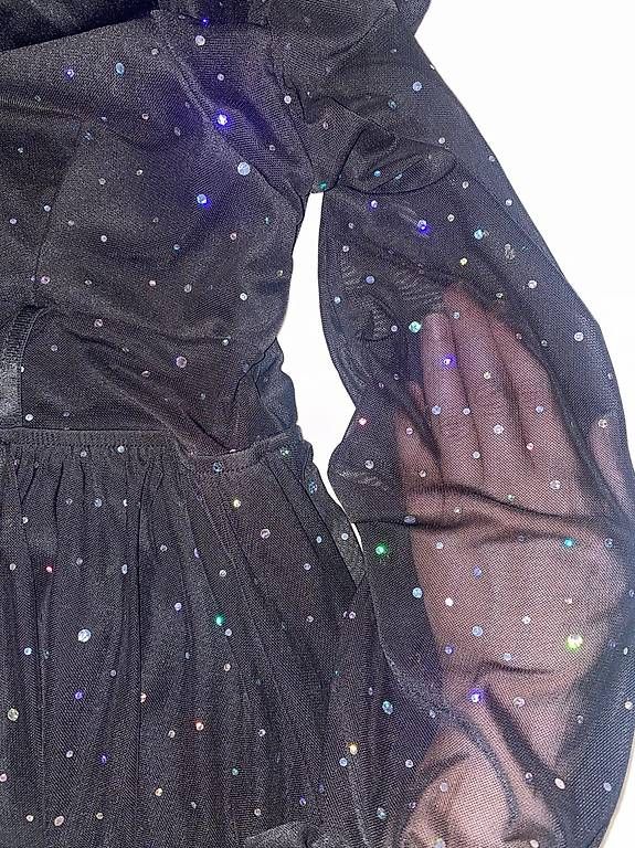 Vestiti: Schwarzes Kleid mit Glitzerpunkten - elegant & festlich – Usato da Luzern venduto da lauriie 3