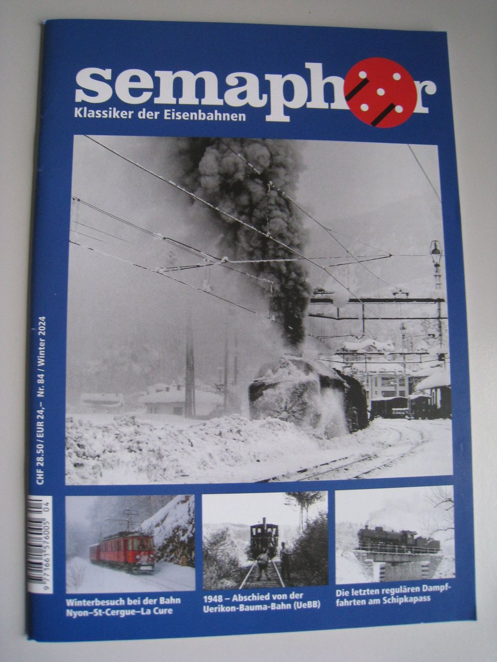 Revues & Magazines: Semaphor Ausgabe Winter 2024, Nummer 84 – D'occasion à Buchs ZH par swiss-train