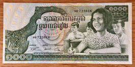 1000 Riels Kambodscha 1972!!! UNC!!!