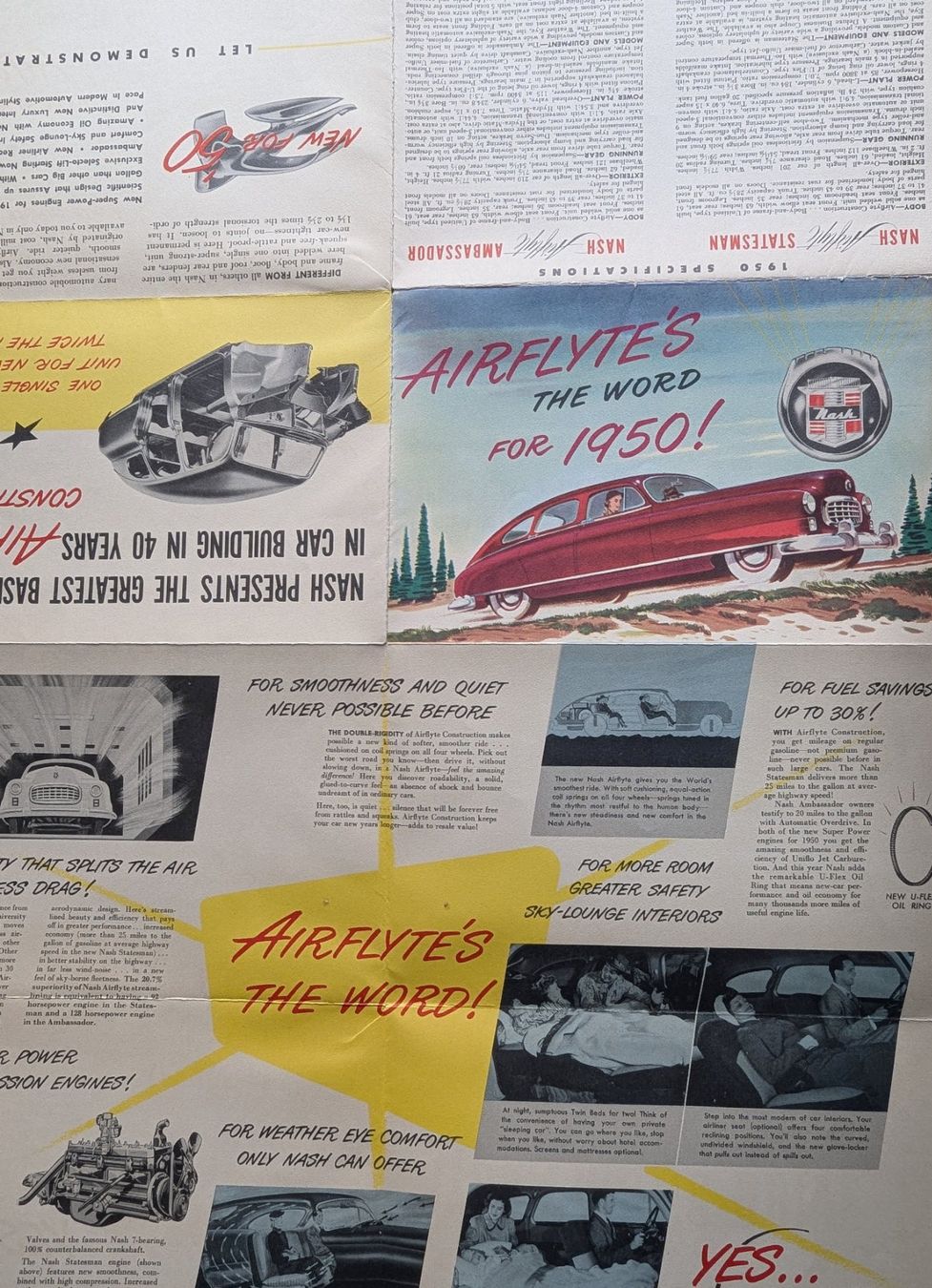 Dokumente: Nash 1950 Katalog, Original aus den USA – Gebraucht aus Olten von VanishingPoint.71 1