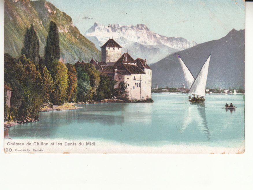 Cartoline postali: Chillon 1907 – Usato da Bürglen TG venduto da StampGraf