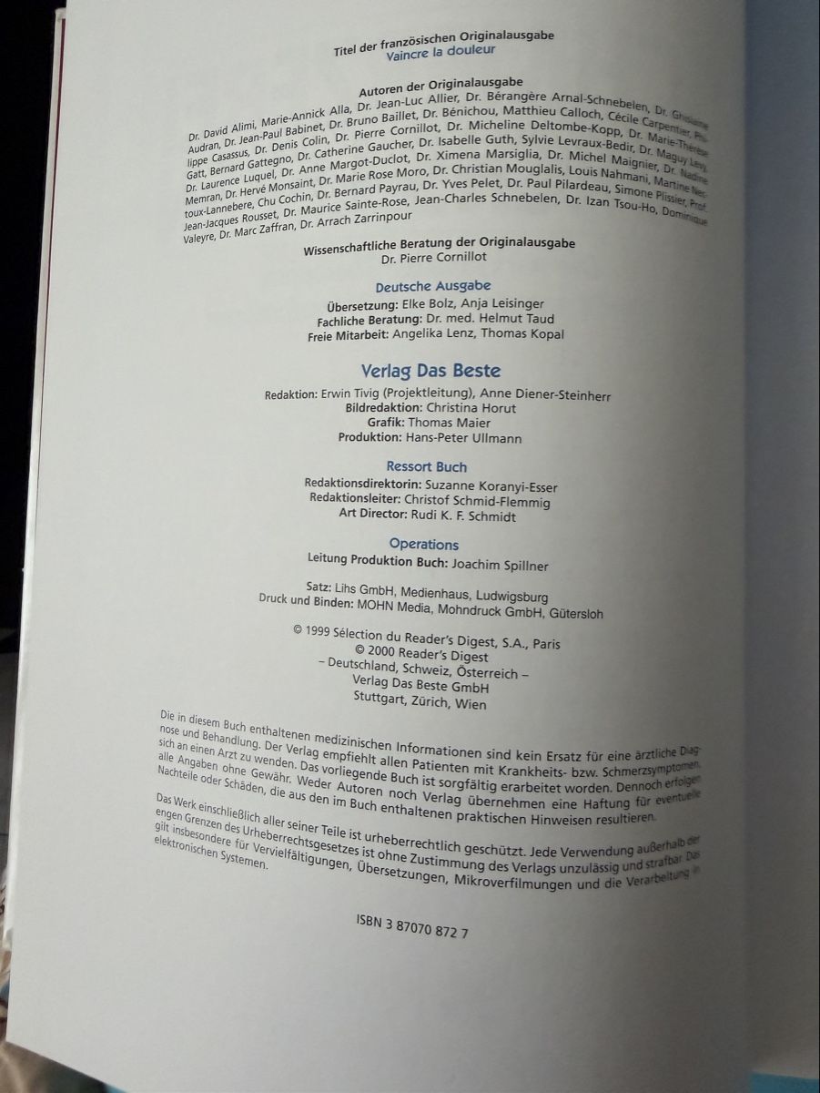 Libri: Ratgeber Schmerzfrei durchs Leben Reader's Digest neuwertig – Nuovo (secondo la descrizione) da Libingen venduto da Wisli 1