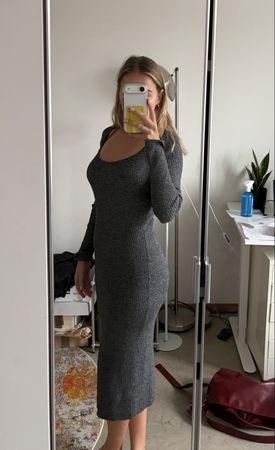 Baumwollkleid grau