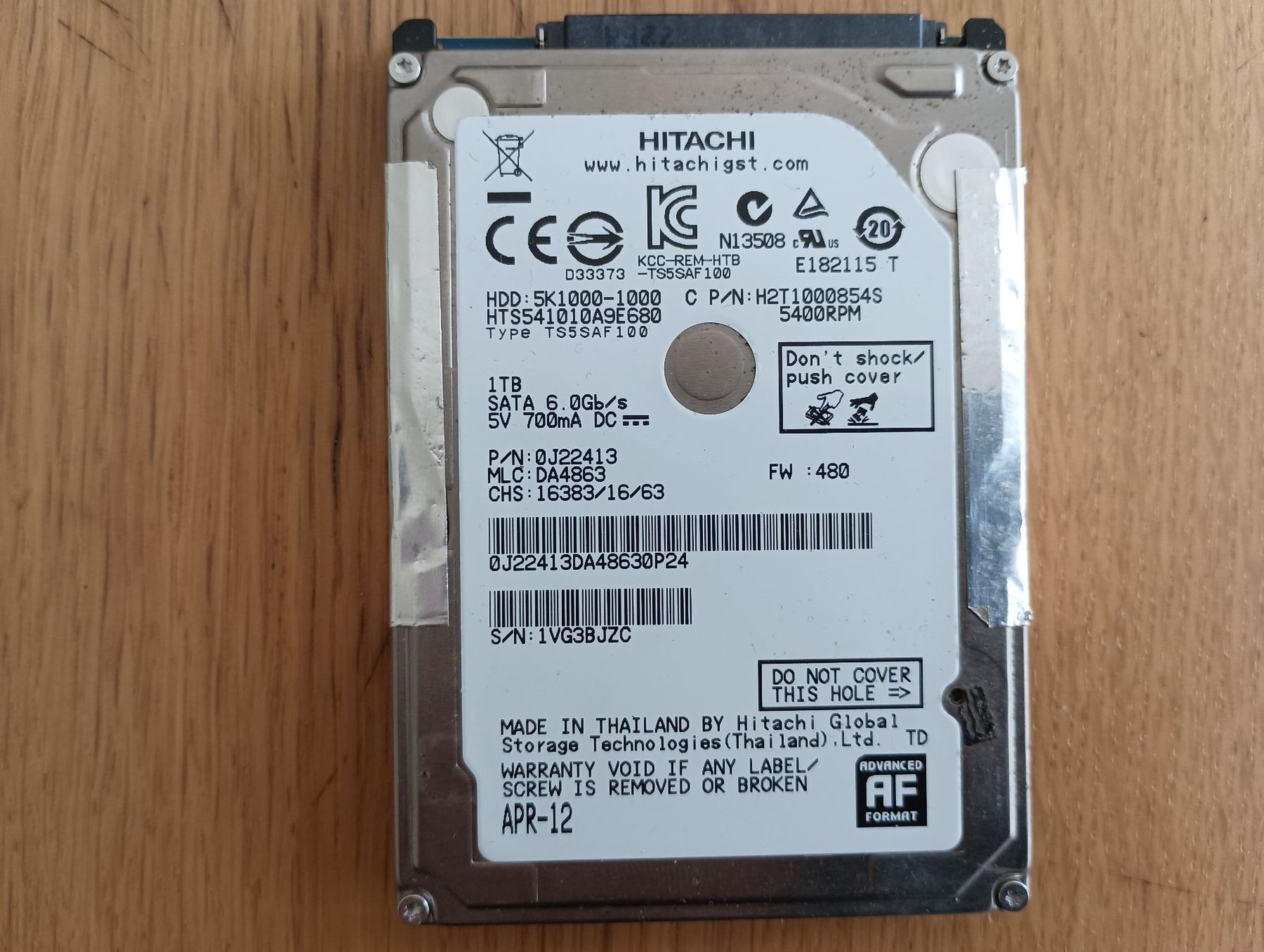 Harddisks: Versch. SATA Harddisks Festplatten 2.5" mit SMART errors. – Defekt aus Basel von Jbeu06