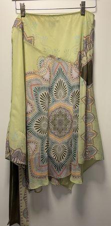 Zara, green skirt