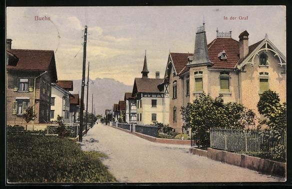 Cartoline postali: AK Buchs /SG, In der Graf mit Friedheim – Usato da Berlin venduto da bartko-reher