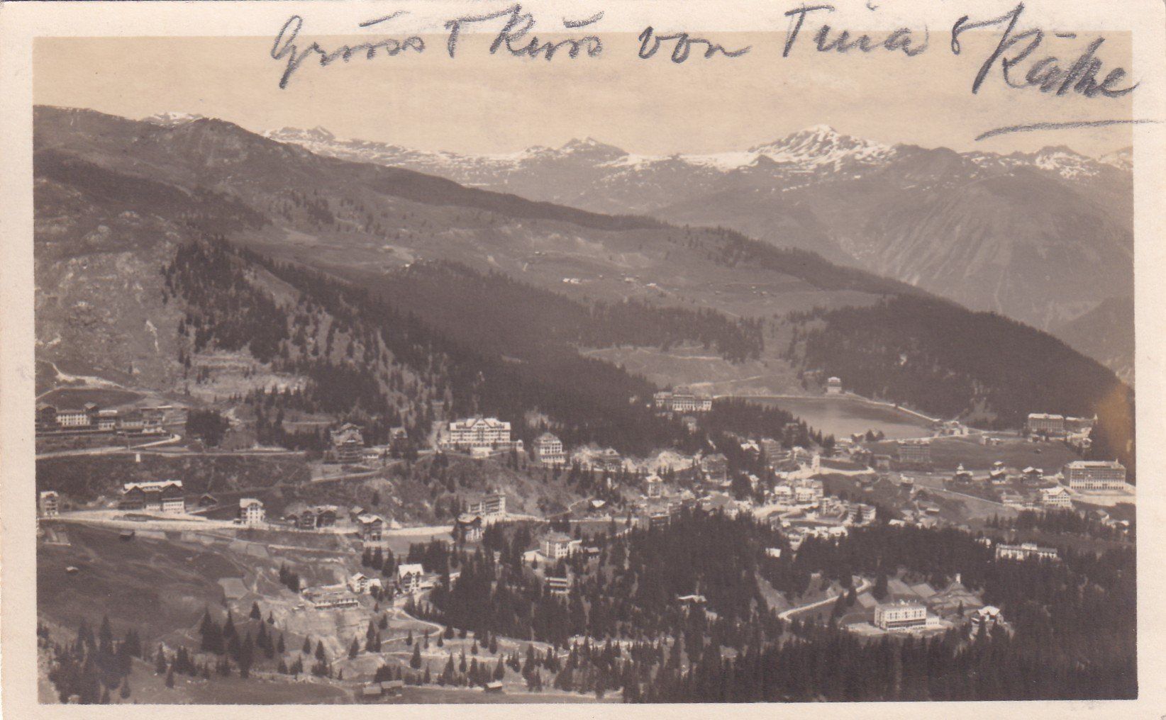 Ansichtskarten: Arosa 1925 – Gebraucht aus Cormoret von Pascalll2001