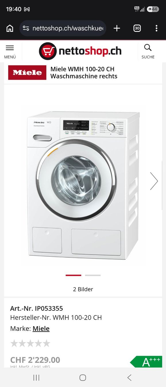 Miele Machines à laver: MIELE WASCHMASCHINE – D'occasion à Busswil TG par Boss77 6