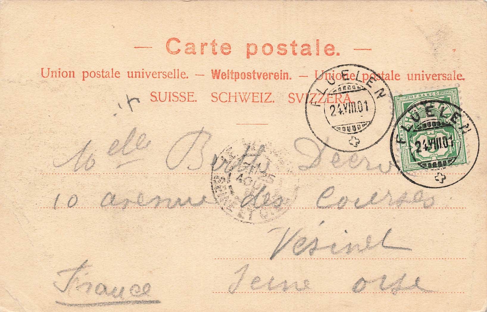 Cartoline postali: Fluelen – Usato da Biasca venduto da Blenio71 1