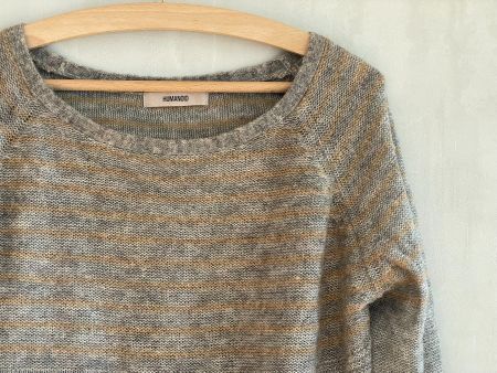 Joli pull Humanoid laine et alpaga gris L