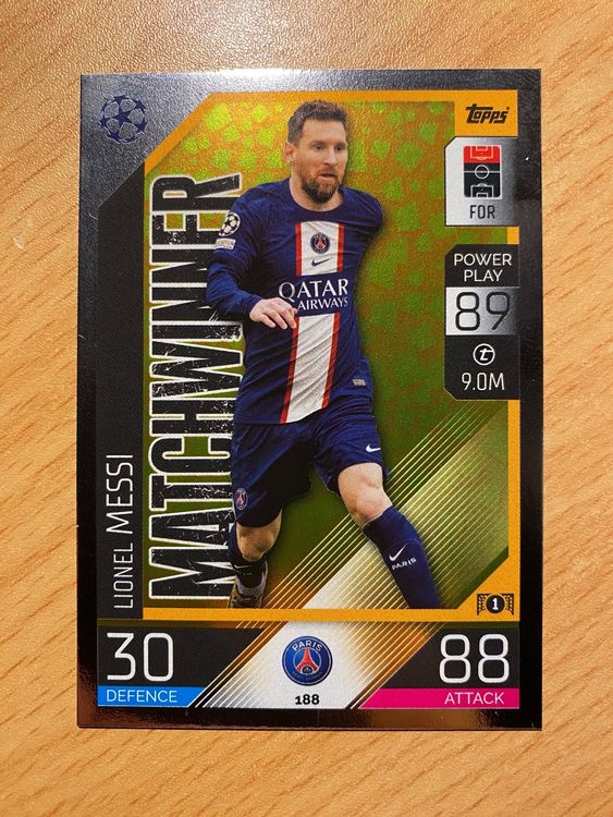 Topps Matchwinner Lionel Messi PSG | Kaufen auf Ricardo