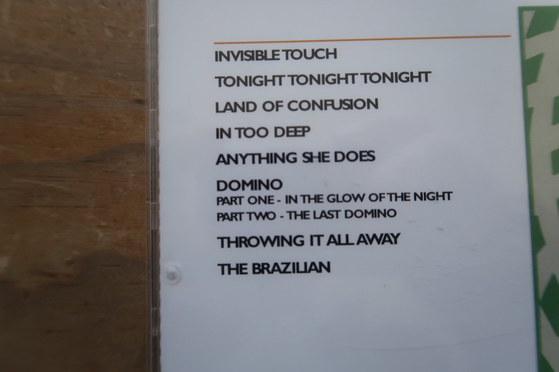 CDs: GENESIS - INVISIBLE TOUCH - CD – Gebraucht aus Basel von Patiscat 2