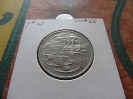 AUSTRALIA  20  Cents  1977