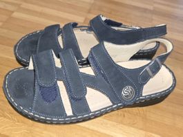 NEU LADYSKO echtleder Sandalen dunkelblau, Gr. 39