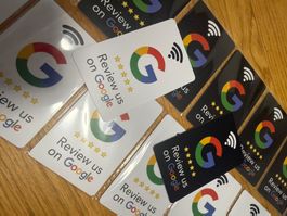 NFC Google NFC Bewertungskarte Weiss oder schwarz
