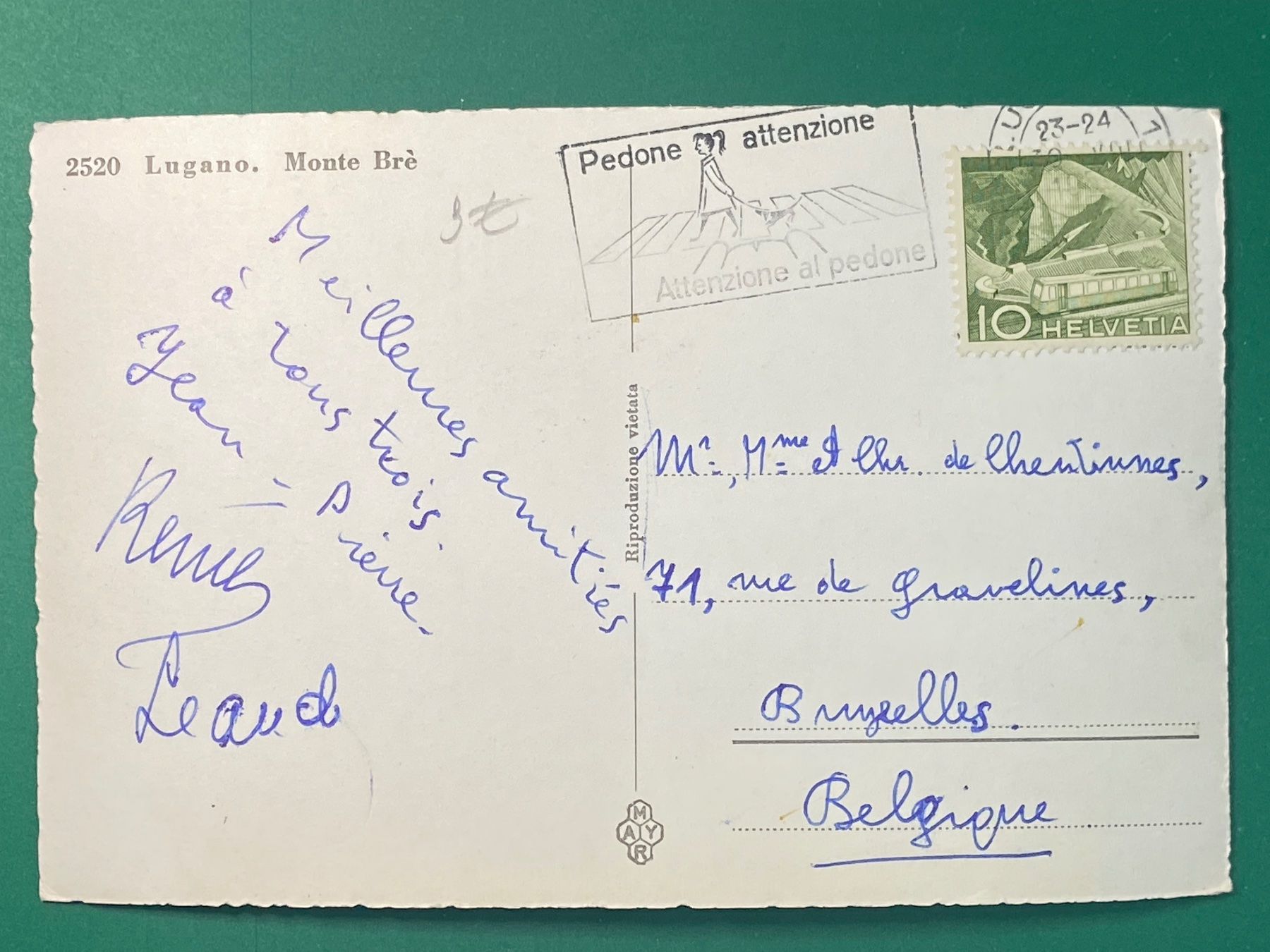 Cartes postales: Lugano - Monte Brè – D'occasion à Steg VS par _vinci_ 1