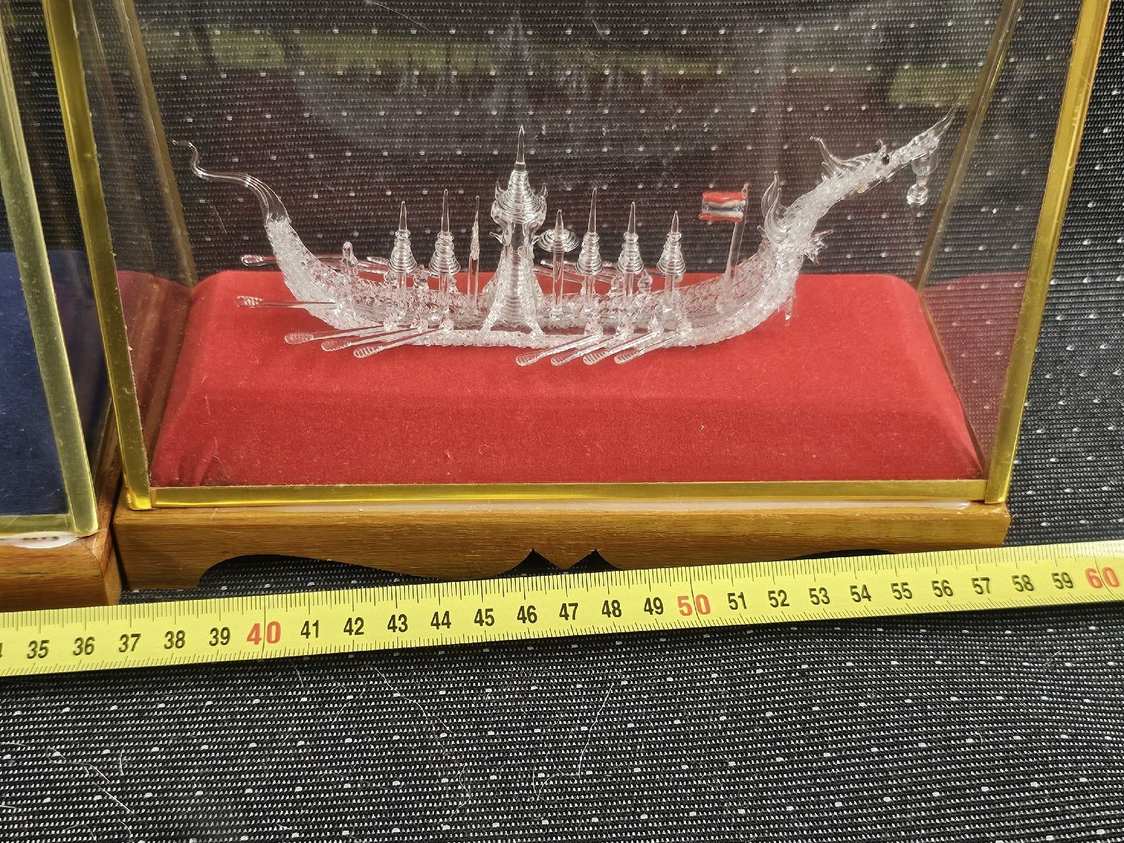 Statuette: Glasvitrine Drachenboot  Schiff Boot Deko Figur – Usato da Mümliswil venduto da Mizzi77 3