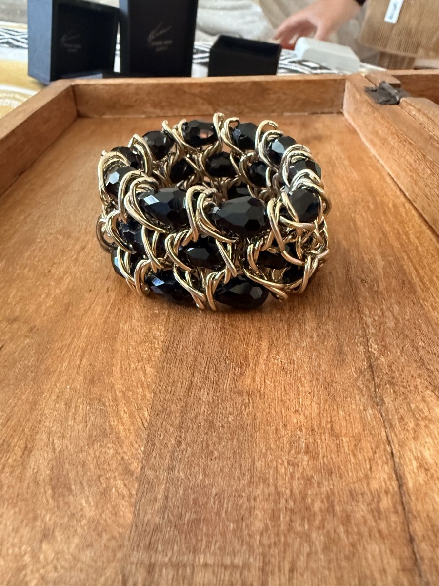 Bracciali & Braccialetti: Elegantes Armband schwarz/gold – Usato da Rorschacherberg venduto da galylea 1