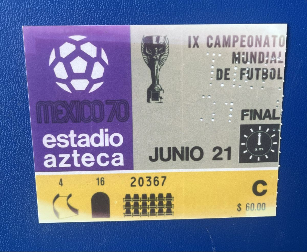 Biglietti: FUSSBALL WM 1970 FINAL TICKET – Usato da Münchenstein venduto da tschepo64