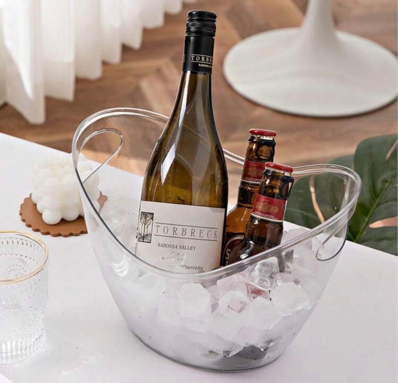 Altro: 2er Set Kühlender Eisbehälter aus durchsichtigem Kunststoff – Nuovo e nell'imballaggio originale da Emmenbrücke venduto da engueteDeal