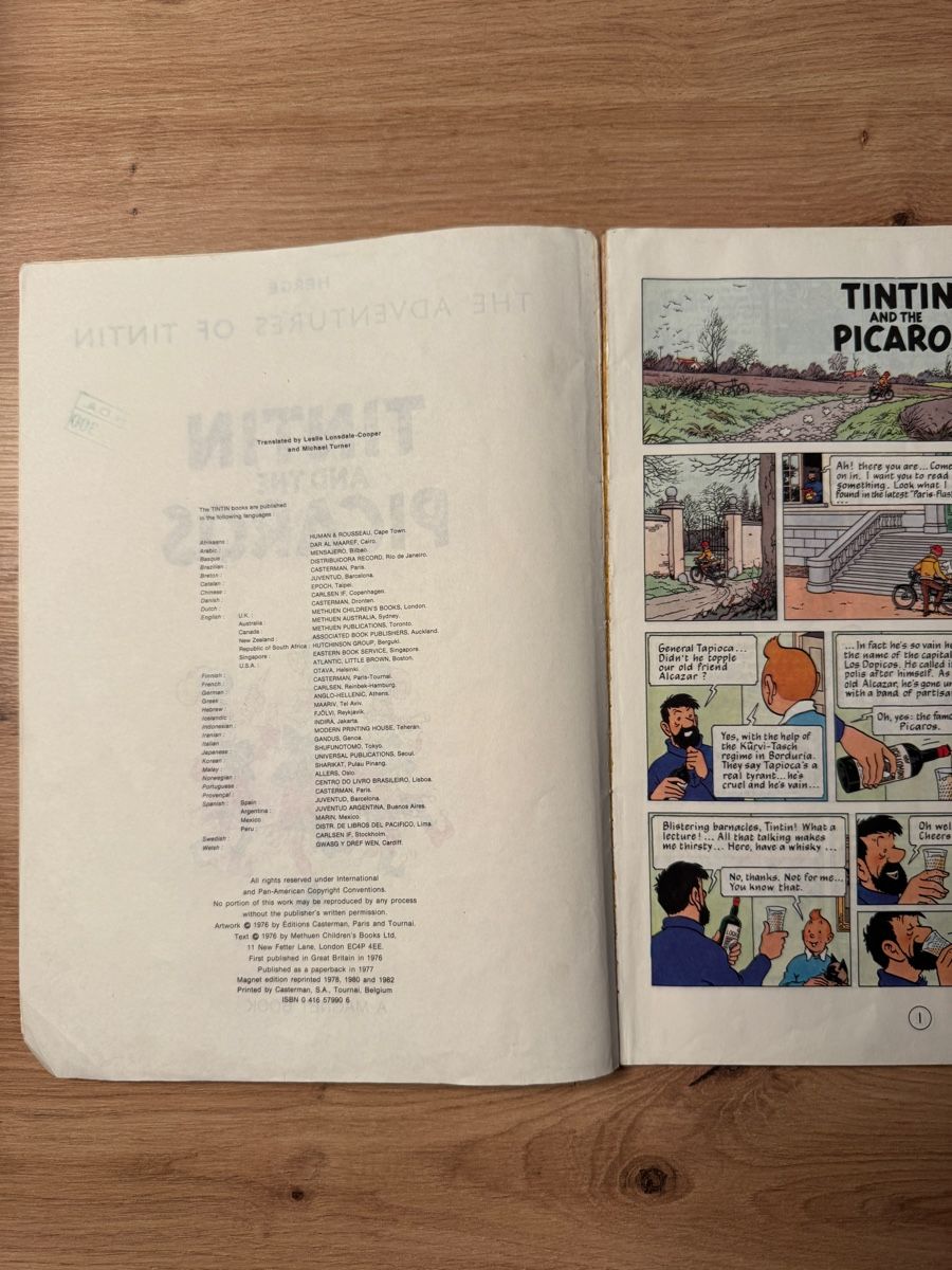 Fumetti: Tintin and the Parcos - Comic auf Englisch – Usato da Biberist venduto da etesummer 3