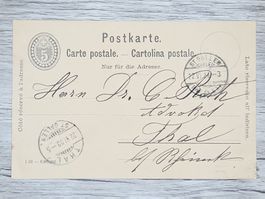 CL16 Carte Postale + Timbre Suisse 1903