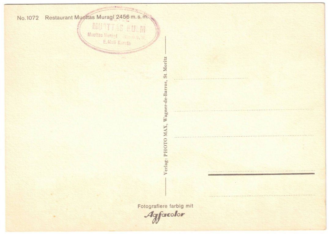 Cartoline postali: St. Moritz - 4 Bild AK Muottas Muragl – Usato da Binningen venduto da Mountainrider 1
