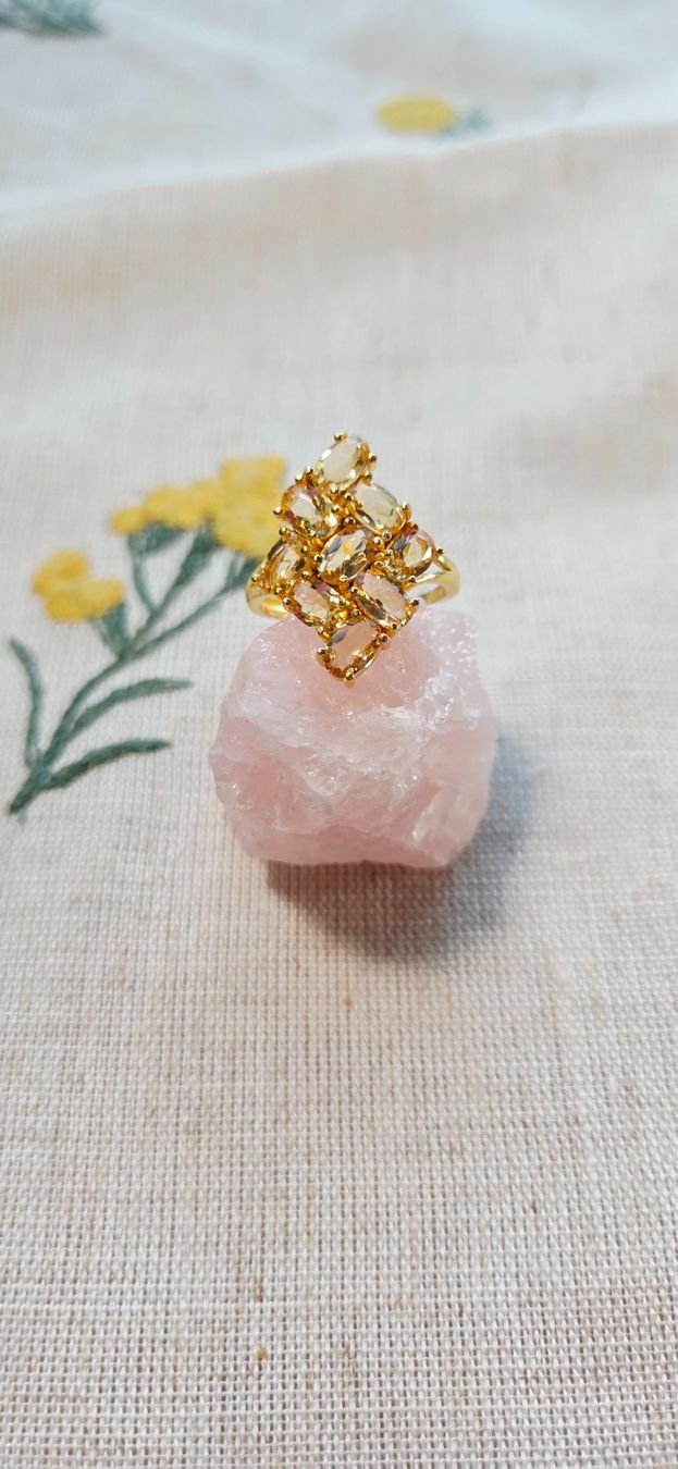 Anelli: NEW - S925 Citrine Ring (Adjustable) – Nuovo (secondo la descrizione) da Zürich venduto da cin_wcf6 4