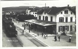 Affoltern am Albis Bahnhof Fotokarte