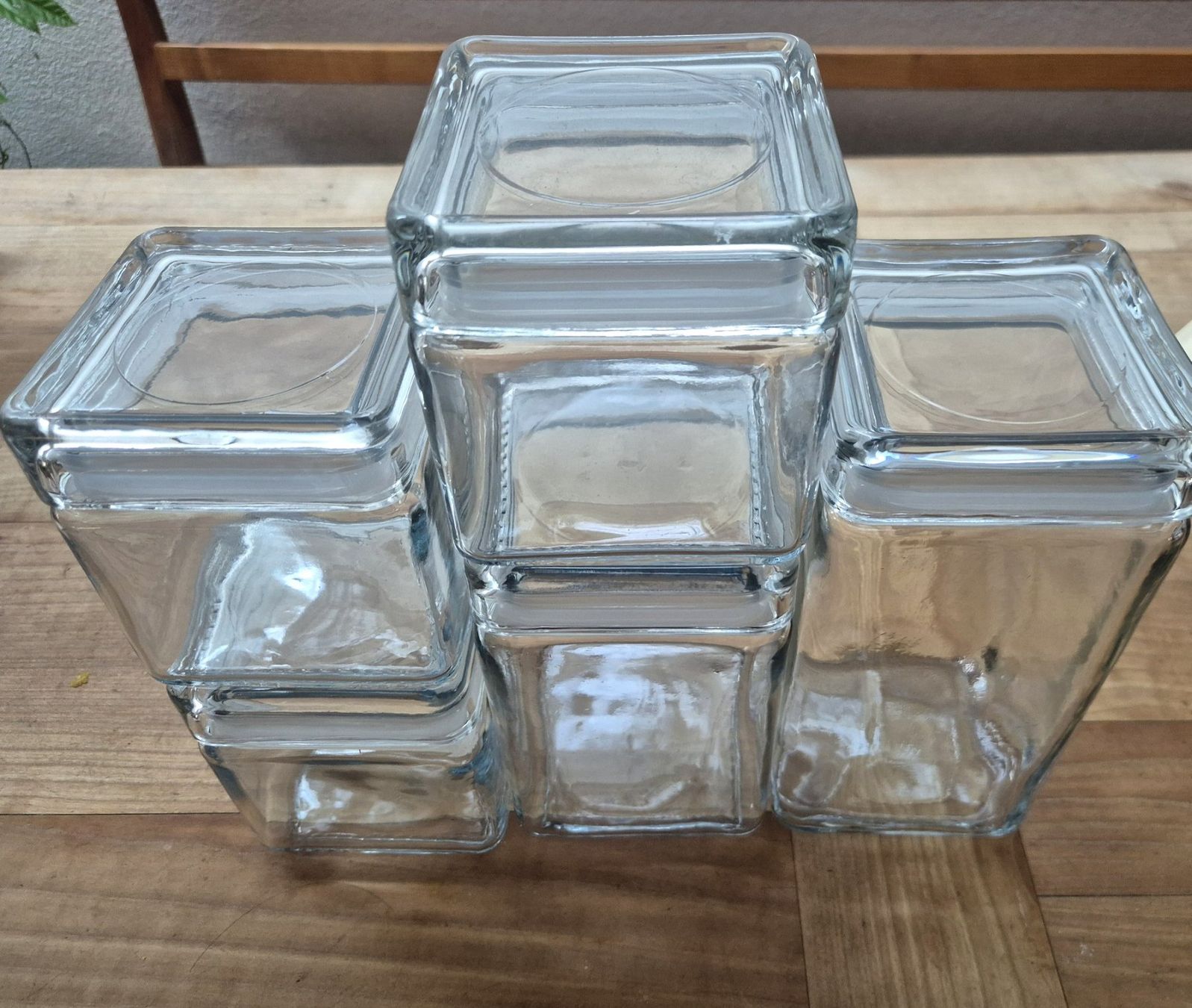 Bicchieri: Anchor Hocking 4er Set Vorratsgläser stapelbar Glasdeckel – Usato da Zürich venduto da rude2014 4