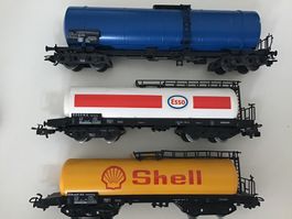 3 Güterwagen Kesselwagen 3 verschiedene MÄRKLIN H0