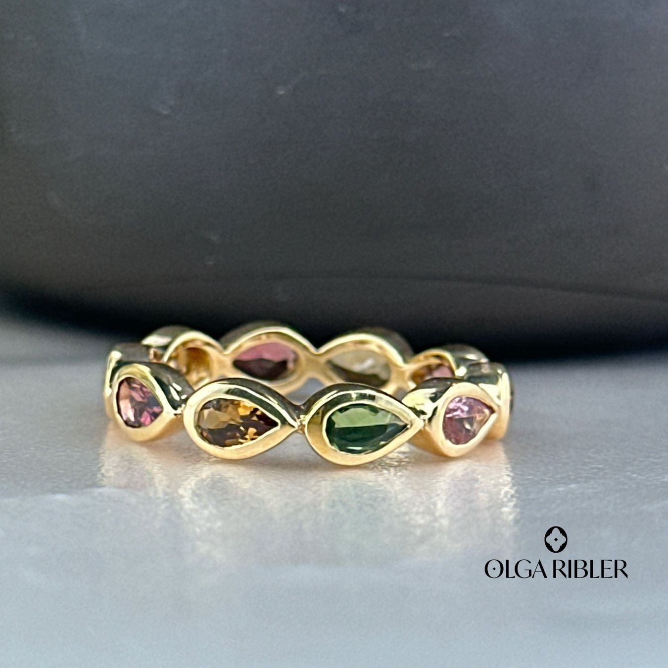 Olga Ribler Ringe: Memory Ring mit Multiturmalinen Grösse 56 – Neu (gemäss Beschreibung) aus Luzern von Schmuckoutlet 7