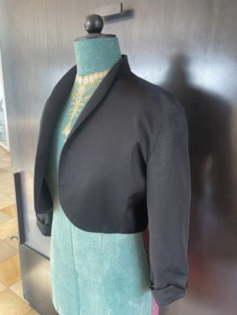 Bolero Jacke black für Feste, Film, Theater od. TV Requisite