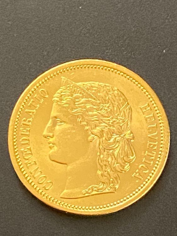 Tutti le monete: Goldvreneli RAR 20-er 1883 Jg Helvetia – Nuovo e nell'imballaggio originale da Untersiggenthal venduto da byiggy 2