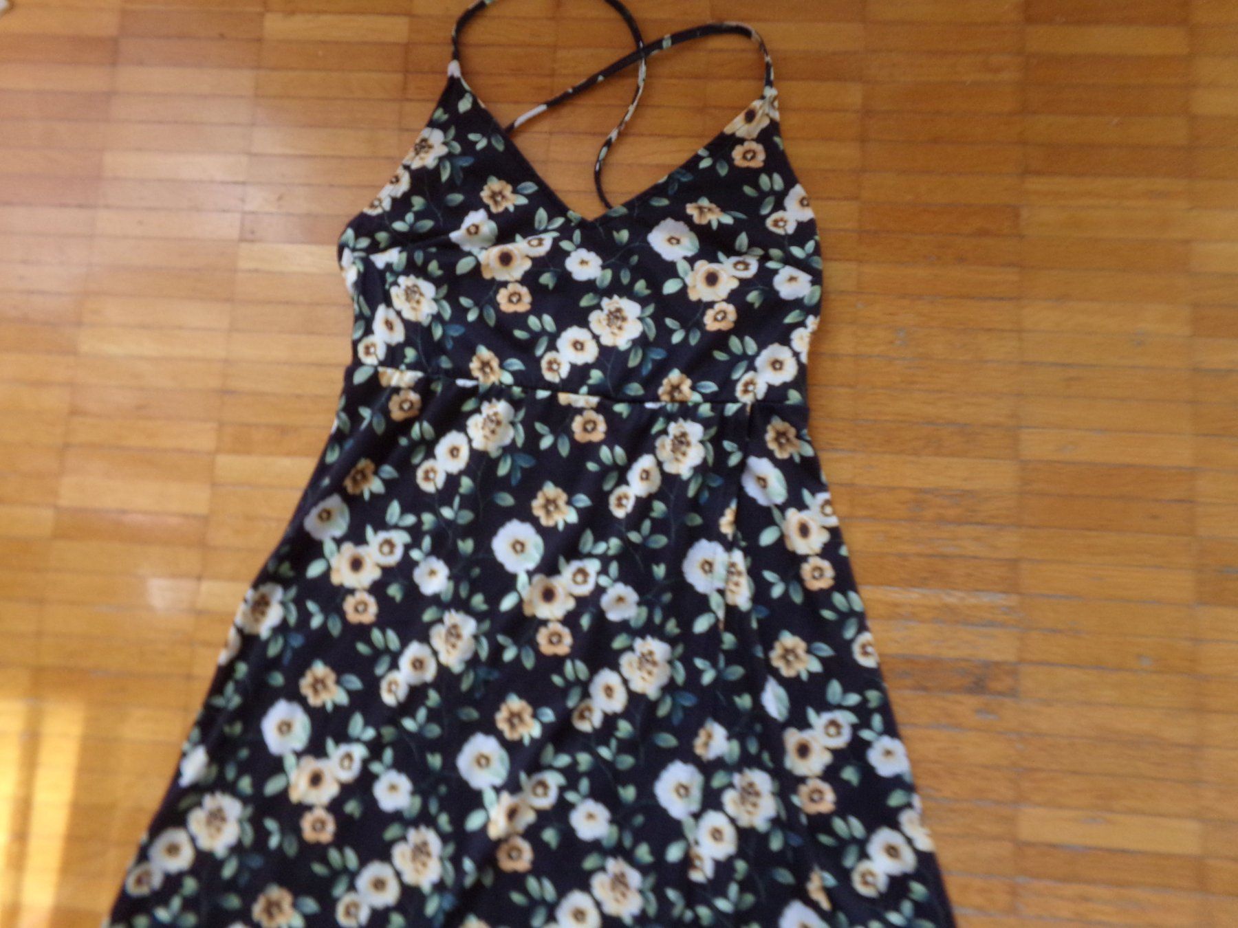 Vestiti: Damen Kleid schwarz mit Blumen  Gr. Ca M – Usato da Winterthur venduto da Jessi_di 1