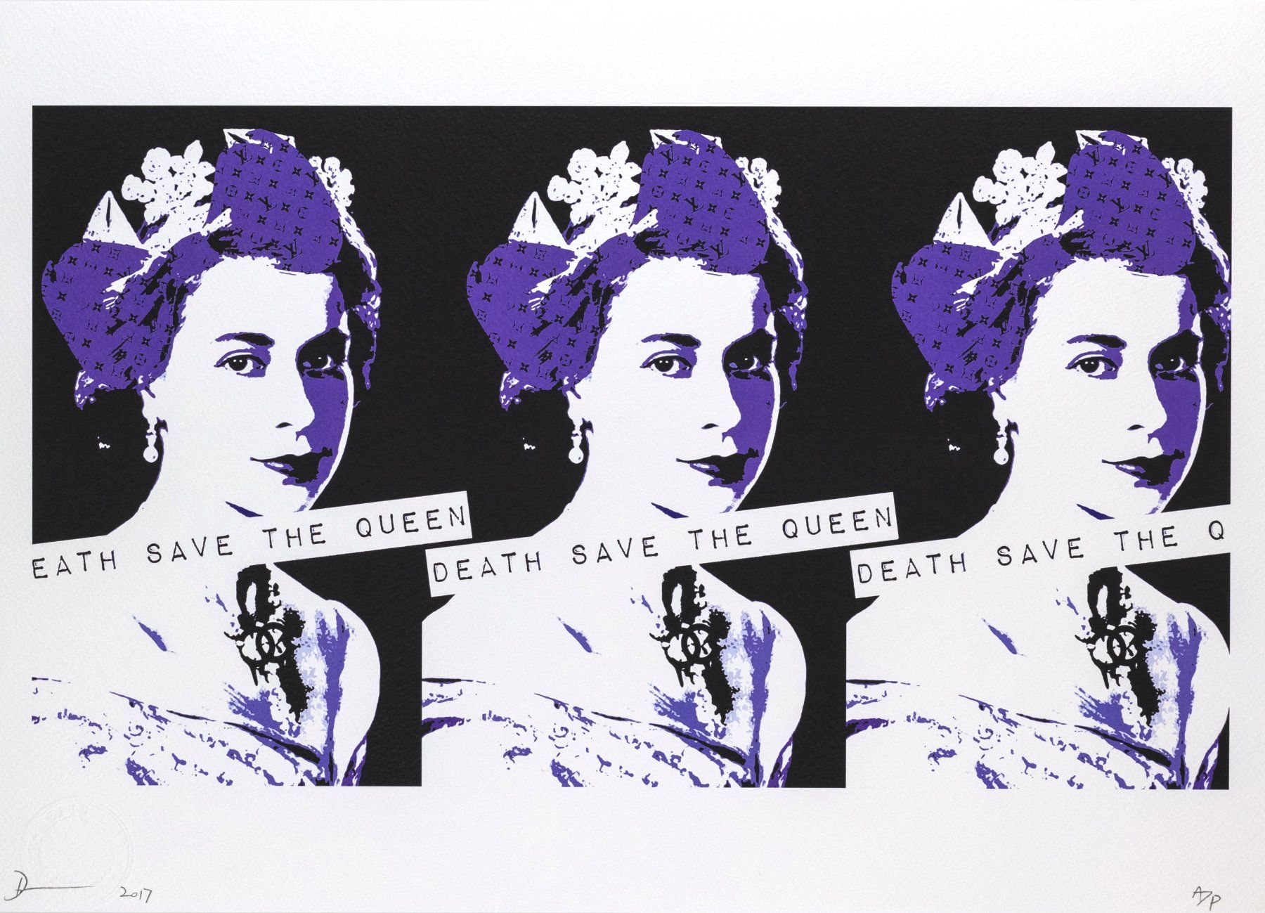 Posters & Illustrations: Death save the Queen, limitierter Kunstdruck – Neuf (Voir description) à Masein par KunstvonFrauen