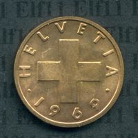 CHF___0.02 1969 stgl  * nigelnagelneu! 2 Rappen