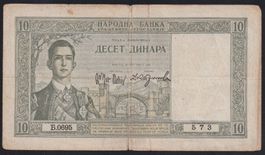 Jugoslawien 10 Dinara 1939