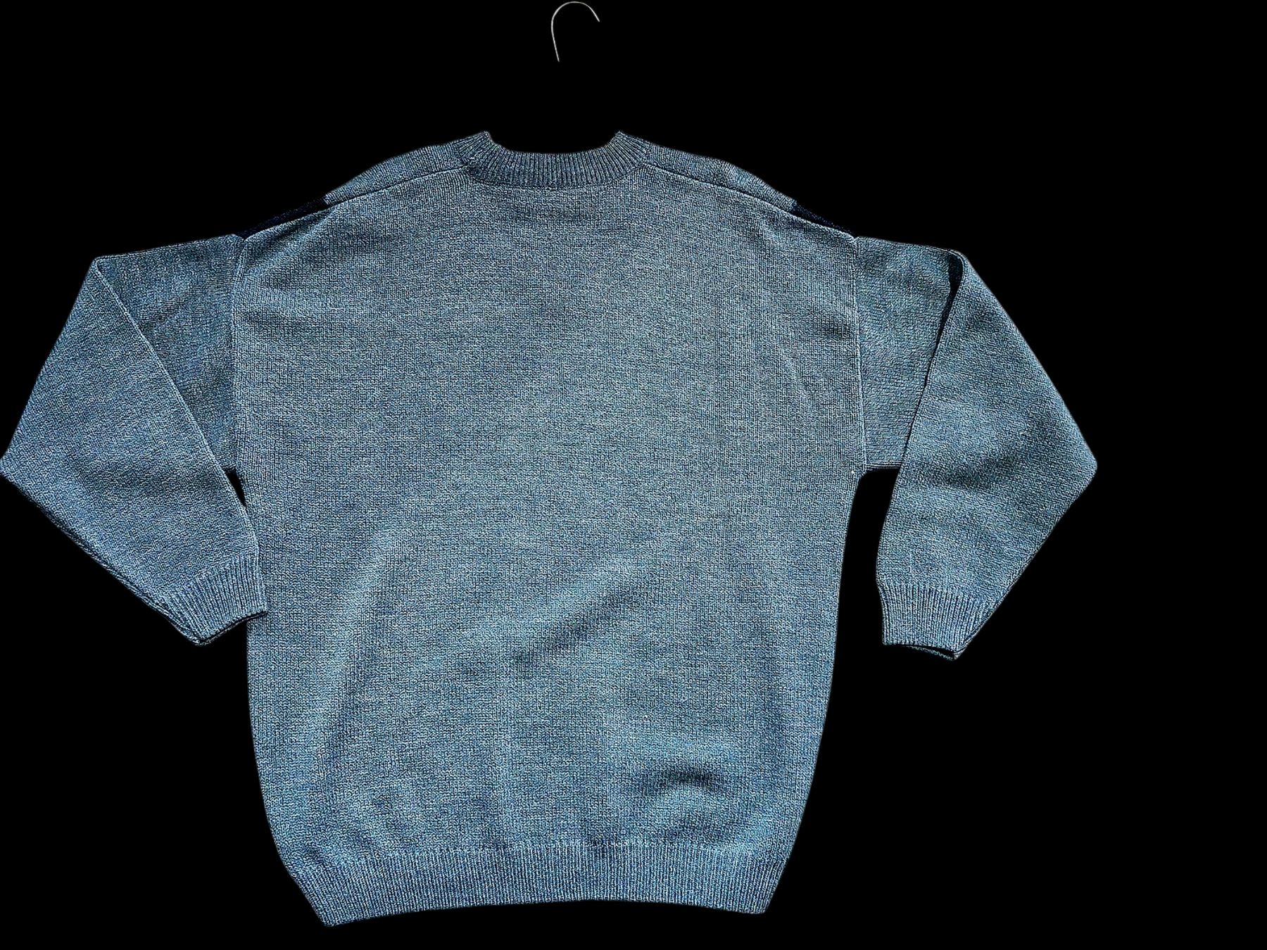 Pull Ghinea Doux Col Roulé - Taille M, Motif Argyle Rouge Et Gris, Occasion Très Bon état