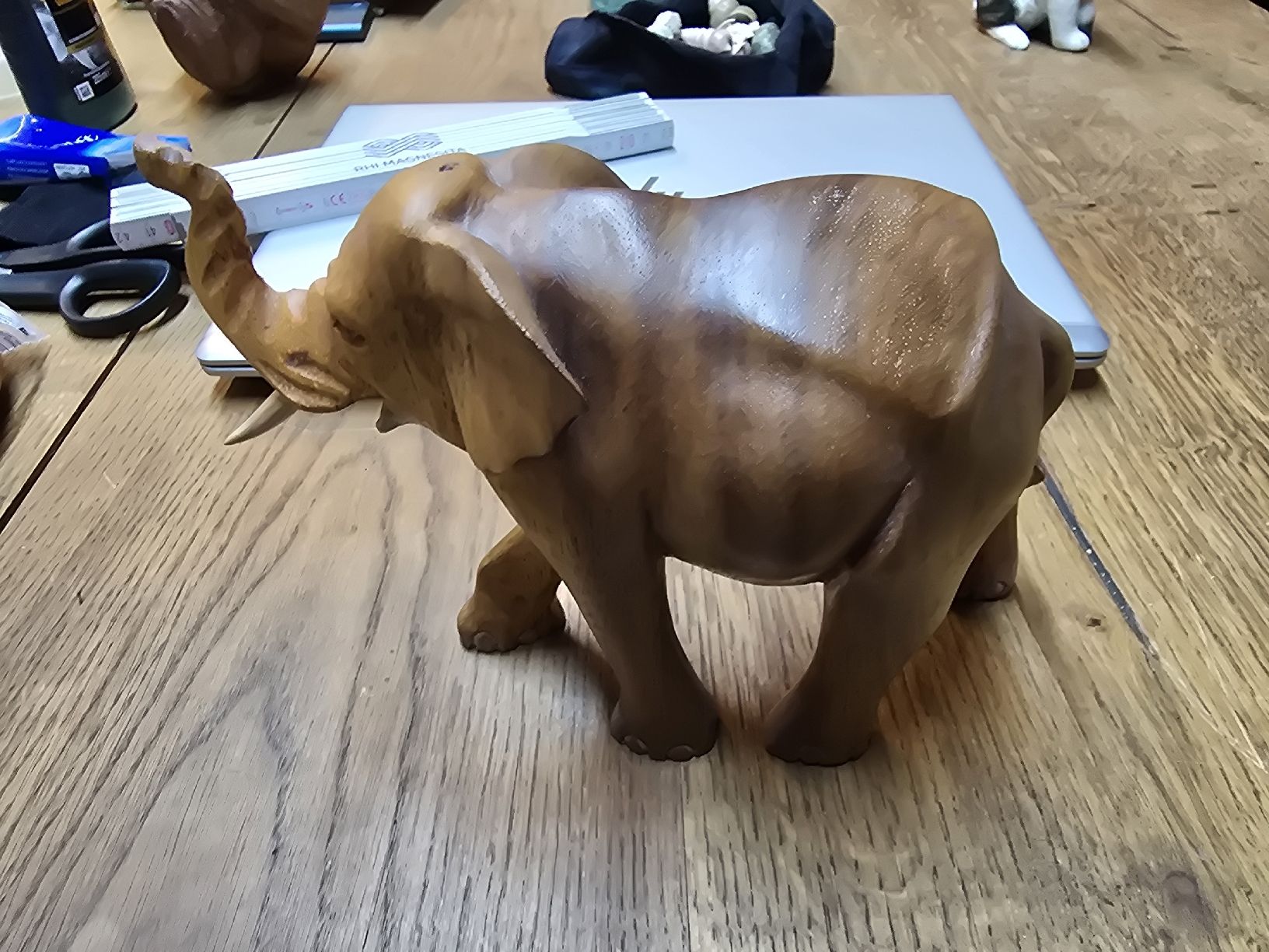 Statuette: Holz Elefant Figur, Handgeschnitzt (T) – Usato da Rorschach venduto da TimelessTrading 1