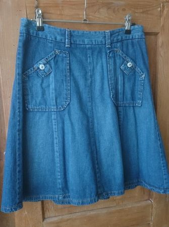 Jeansrock mit Taschen Gr. 36 / 38