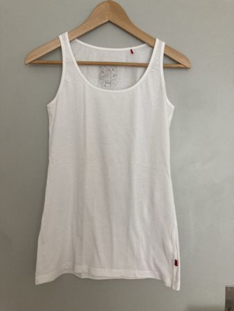 QS Tanktop, weiss, Gr. XS 100% Baumwolle