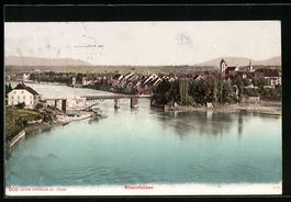 AK Rheinfelden, Totalansicht mit Brücke
