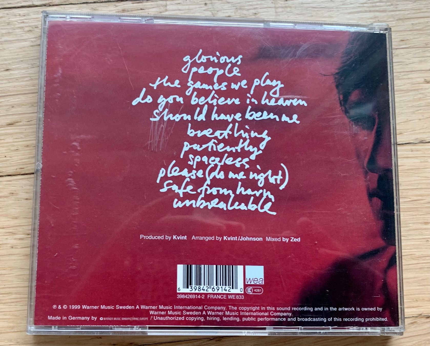 CD: Andreas Johnson Liebling – Usato da Zürich venduto da Fieber 2