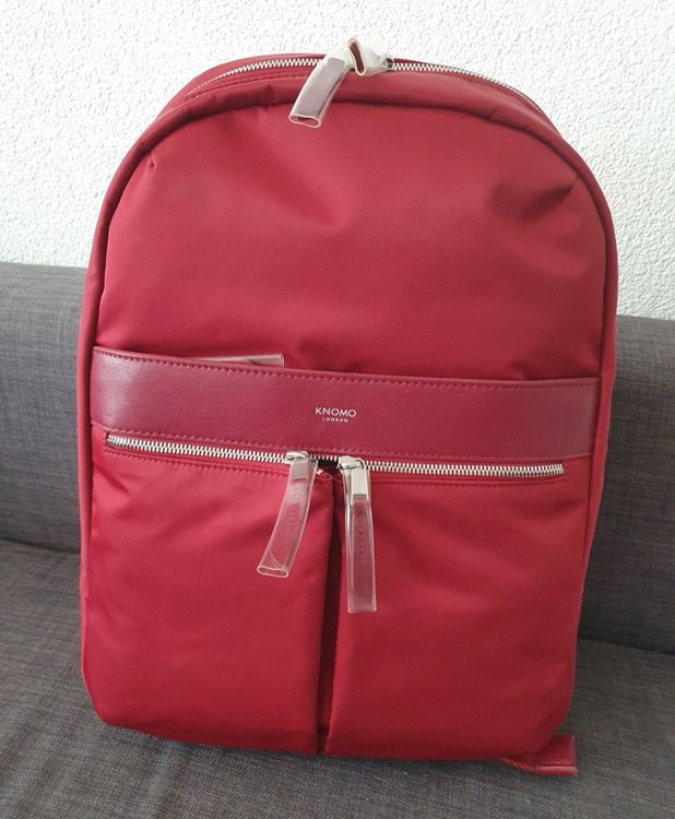 KNOMO London Rucksack — Mayfair / Beauchamp — Neu / Rot Kaufen auf