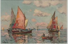 S 33 LAC LÉMAN Tableau pittoresque. Bateaux - Schiffe 1938