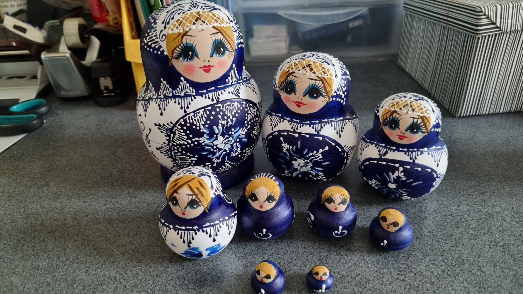 Figuren: 2 poupées russe couleur mat – Gebraucht aus La Chaux-de-Fonds von mikilo1 2