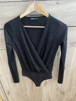 ONLY Wickelbody, Schwarz, Glitzer, Gr. S -