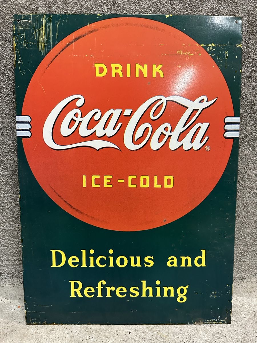 Insegne: Drink coca Cola Werbung Reklame – Usato da Reinach AG venduto da rares75