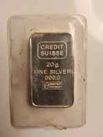 Credit Suisse Silberbarren 20g 999.9 FINE SILVER